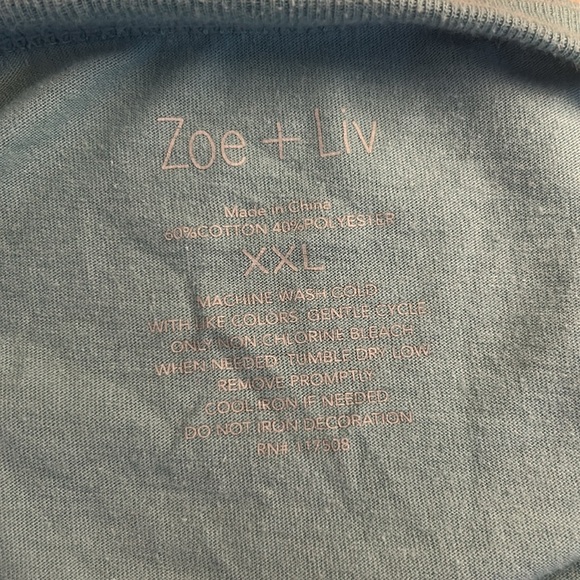 Zoe & Liv Green Skeleton Rodeo Cowgirl Print Short Sleeve T-Shirt Size XXL - Picture 4 of 4